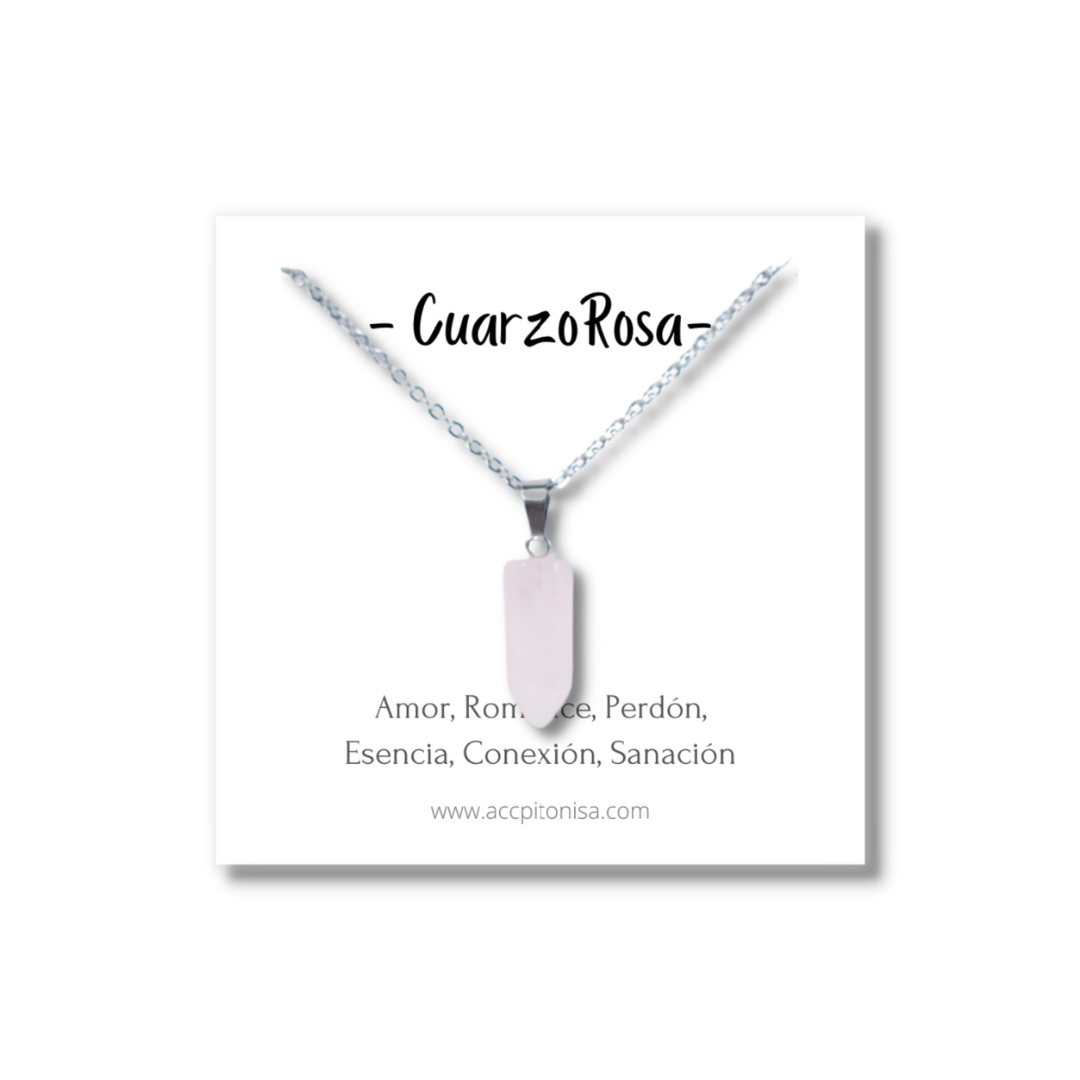 Péndulo C Cuarzo Rosa