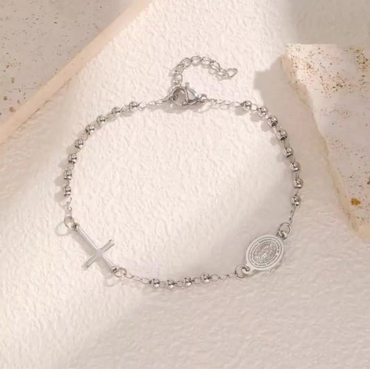 Pulsera Denario Virgen del Carmen