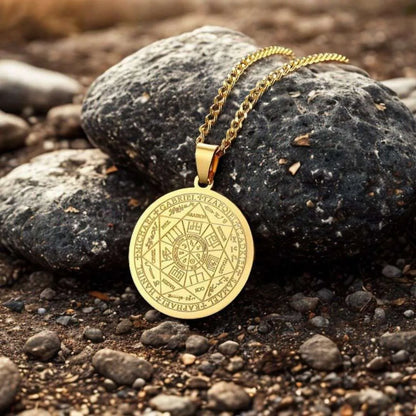 Sello de los 7 Arcangeles + Cordón cuero