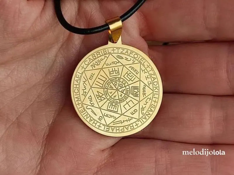 Sello de los 7 Arcangeles + Cordón cuero