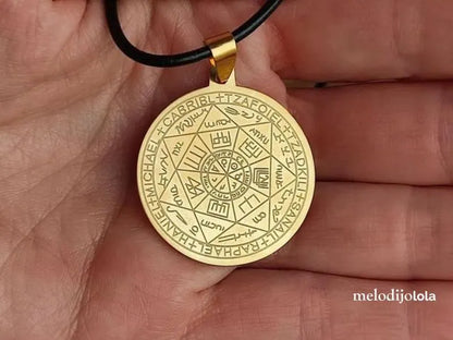 Sello de los 7 Arcangeles + Cordón cuero